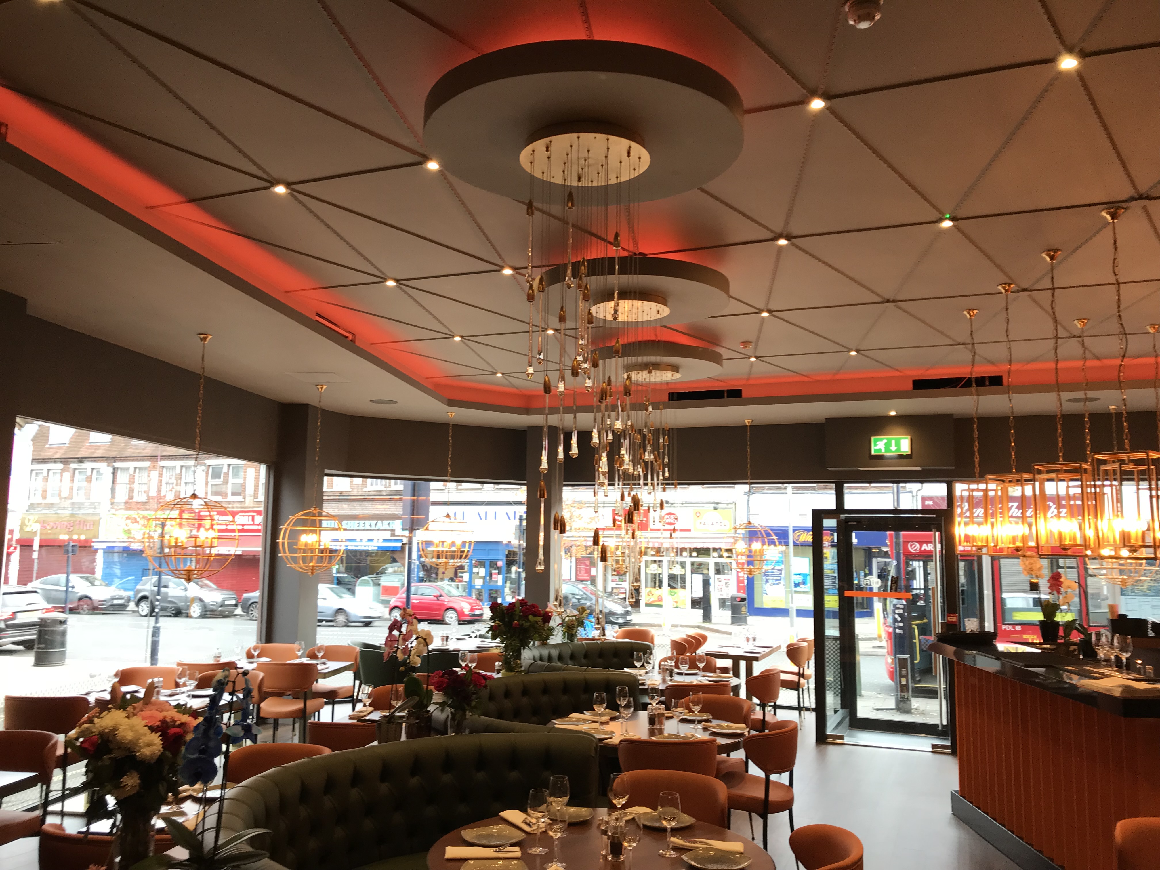 Restaurant interior project by AMC Building