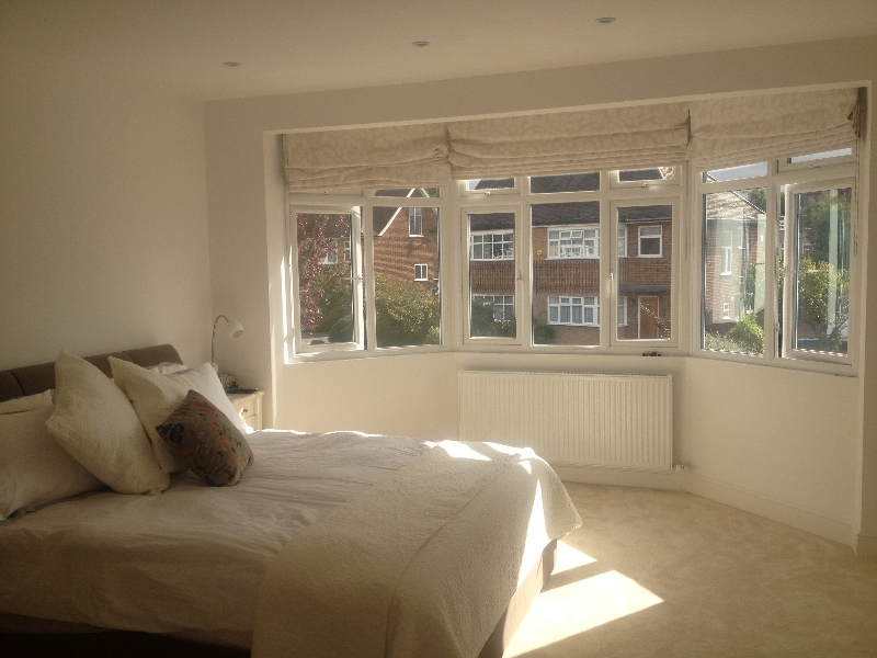 Completed bedroom in an AMC Building project