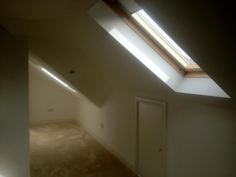 Loft space with rooflights in an AMC conversion