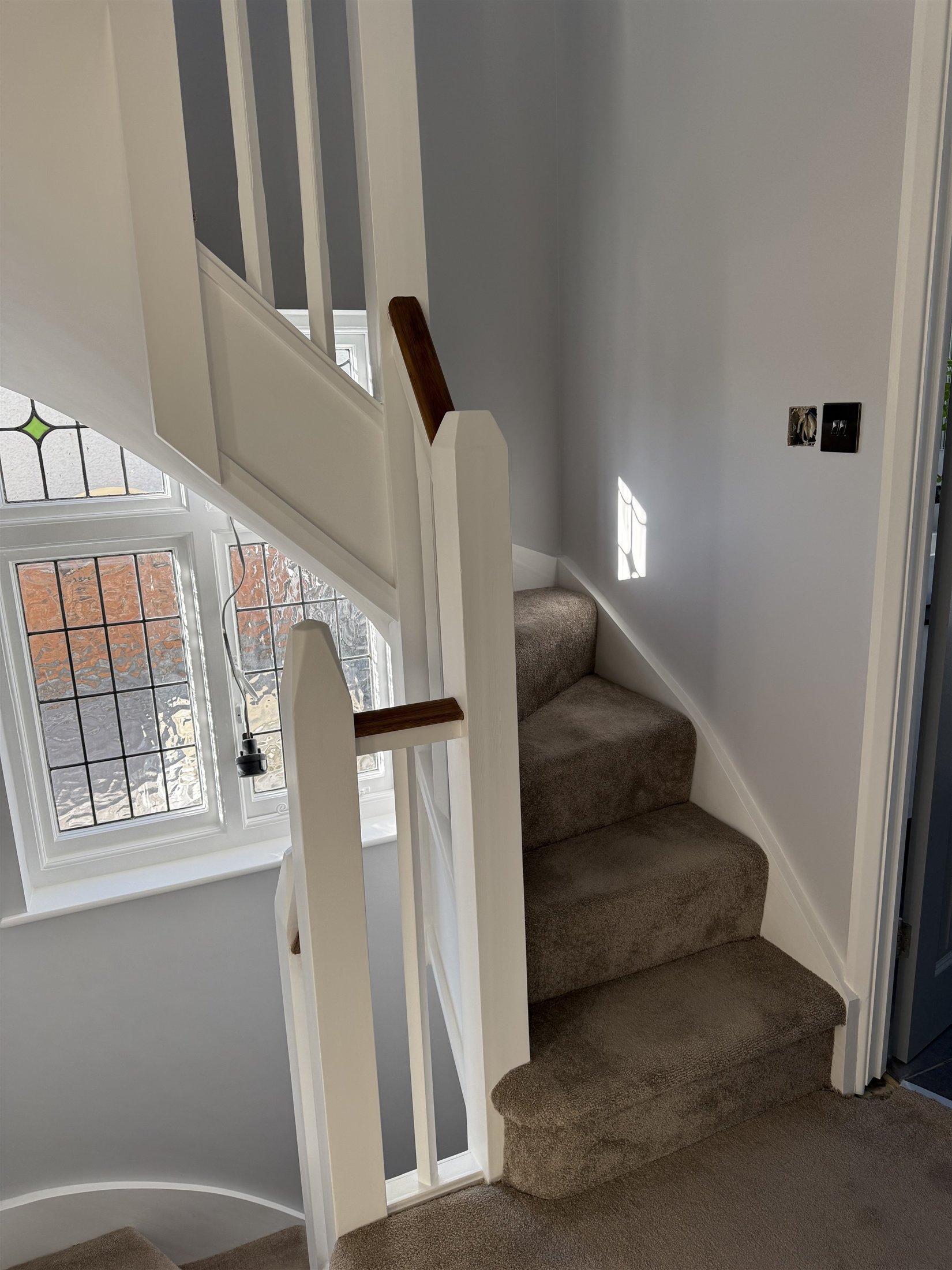 Recently completed stair renovation by AMC Building